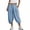 Sky Blue, variant on Wensltd Women's Casual Capris Summer Capris With Cross Waist and Elastic Hem for Daily Outdoor Capris S