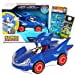thumbnail image 3 of Sonic) Sonic Toys The Hedgehog Ensemble de Voitures de Course - Ensemble Cadeau Sonic avec Voitures de Course à Rétrofriction Sonic Plus Autocollants et Plus (Ensemble de Voitures de Course, Ensemble de Voitures de Course Sonic (Ensemble de Voitures de Course Sonic), 3 of 9