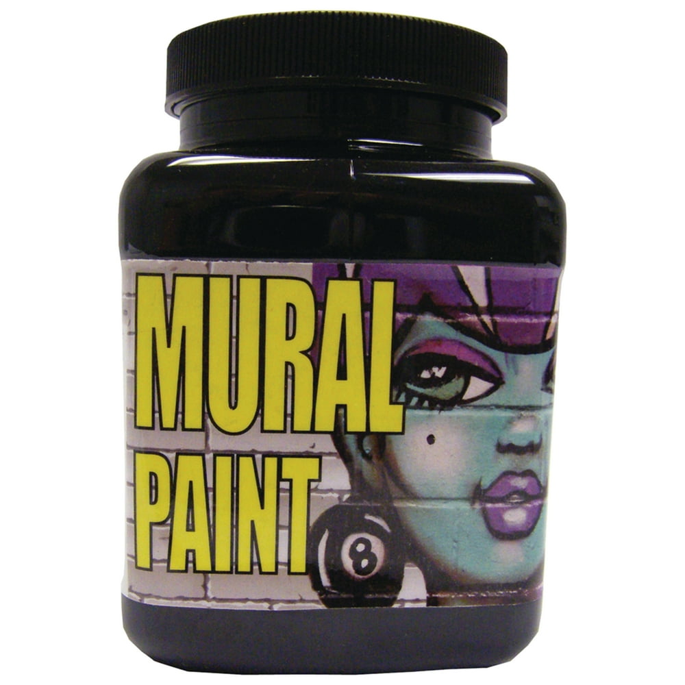 Chroma Mural Paint Pint Blacktop Black