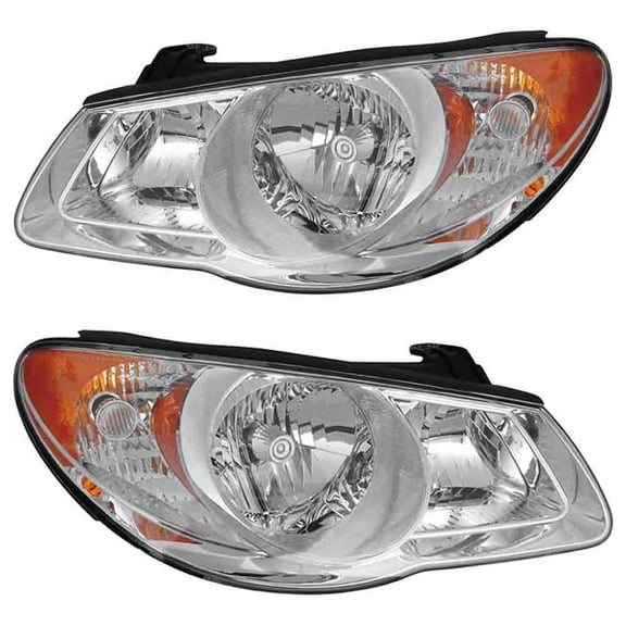 For Hyundai Elantra 2007 2008 2009 Pair Headlights - BuyAutoParts