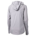 thumbnail image 3 of Women's Cutter & Buck Gray Los Angeles Dodgers Adapt Eco Knit Hybrid Recycled Raglan Full-Zip Hoodie, 3 of 3