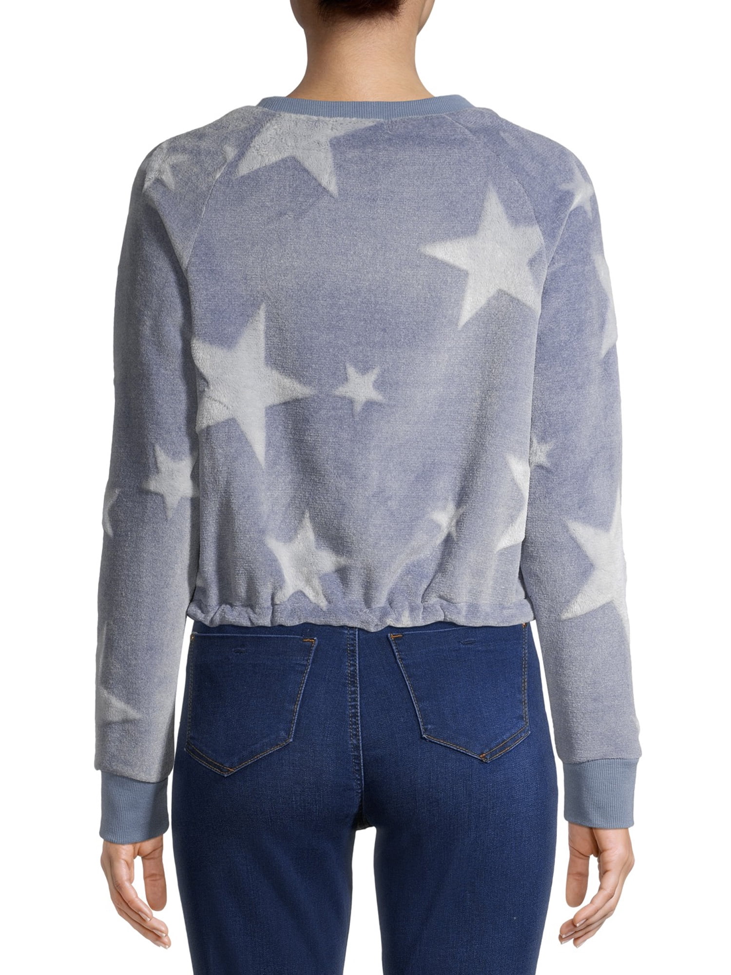 Derek Heart Juniors' Cinched Waist Sweatshirt