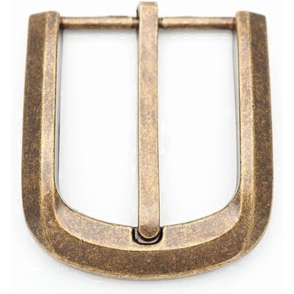 1 3/8" (35 mm) Belt Buckle Single Prong Buckle for Replacement DIY Leather Craft HRBK (D2370, Antique Brass)