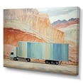 thumbnail image 2 of Designart "Truck 53Ft Sublime Horizon II" Transportation Wall Art Living Room, 2 of 5