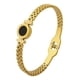 thumbnail image 2 of Brazalete Unisex de Oro Laminado con Detalle Negro, 2 of 14