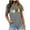 Gray, variant on IROINNID Summer Tops For Women Comfy T-Shirt Fashion Printed Loose Short Sleeves Round-Neck Tops Spring Saving