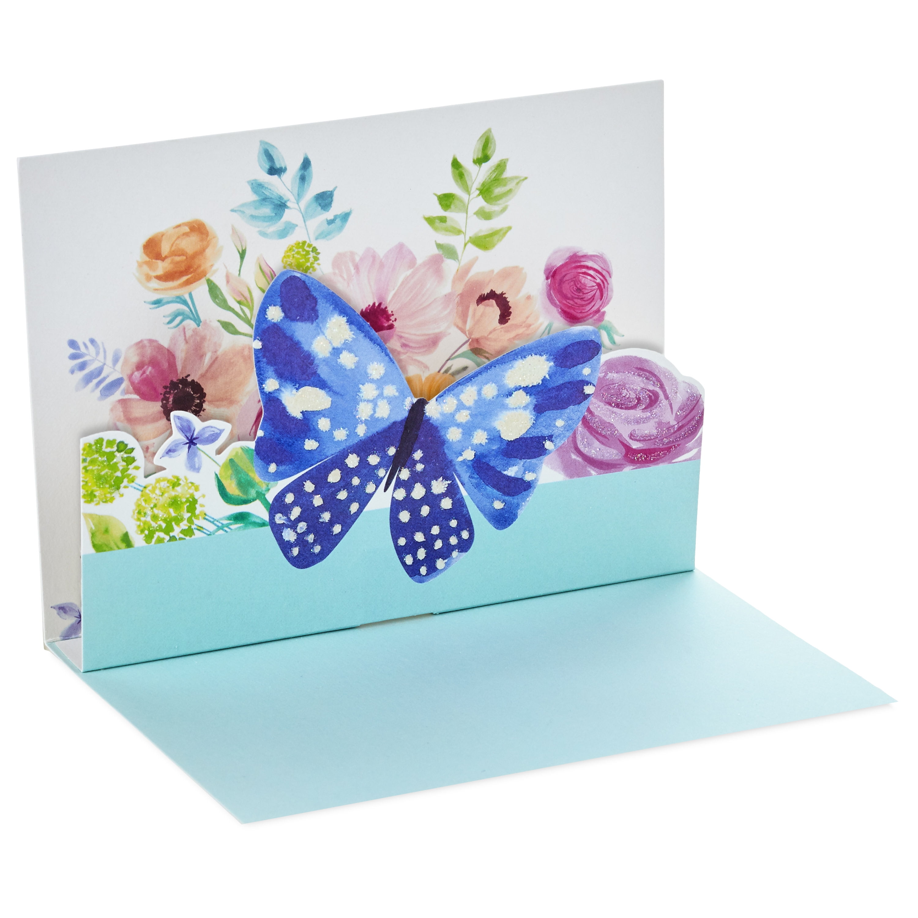 Details about   3D Glitter Pop-Up Greeting Birthday Card w/Gift Card Holder~Bees And Daisies 