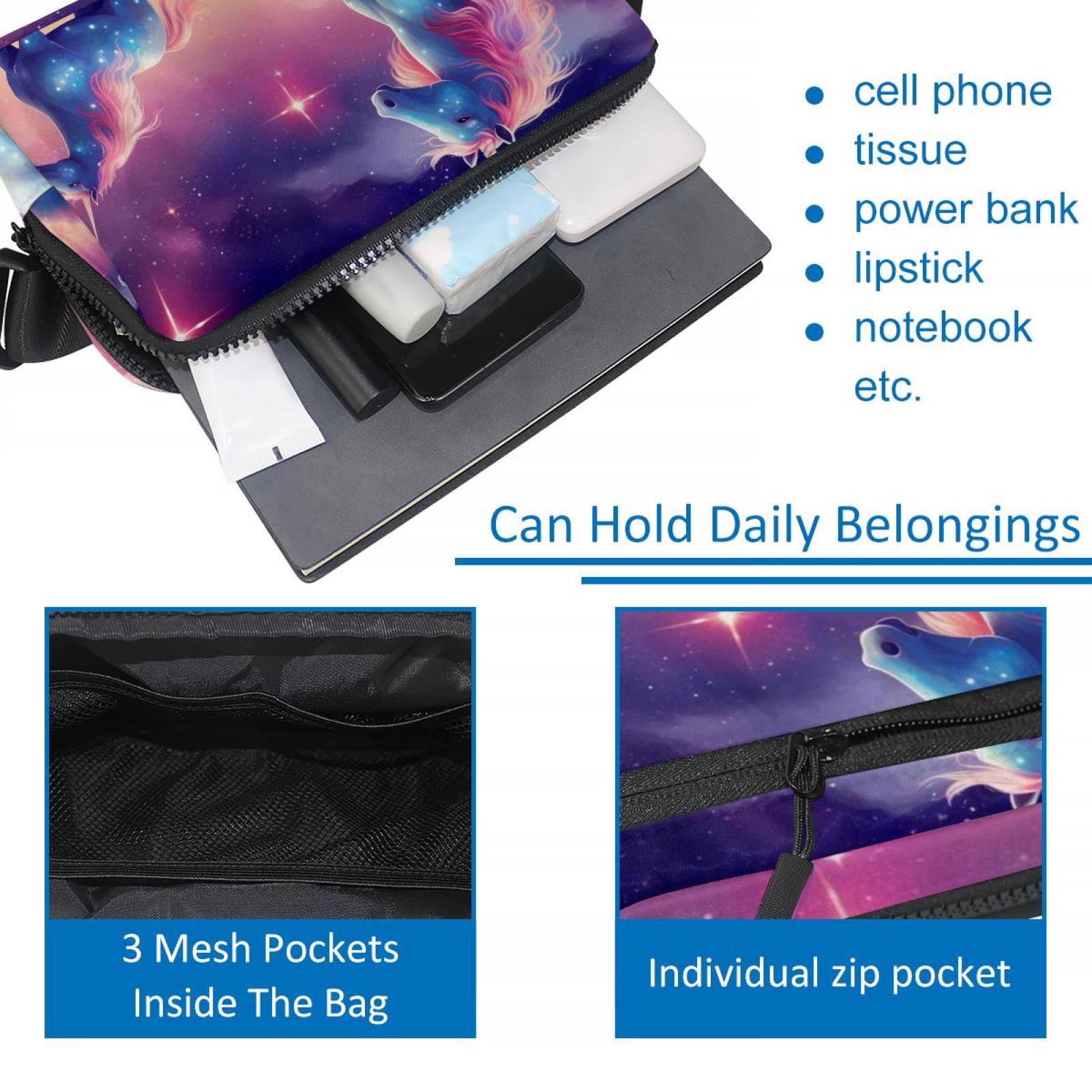 Star Unicorns Lightweight Adjustable Running Belt with Extension Strap for Unisex - Fanny Pack Waist Bag for Fitness and Exercise