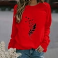 thumbnail image 2 of WEAIXIMIUNG T-Shirts Blancs pour Femmes Grande Taille 3X Sweat à Manches Longues Imprimé Décontracté Blouse Pull, 2 of 5