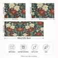 thumbnail image 2 of Yayeee Pillowcase Standard Size Set of 2 Satin Wrinkle Resistant Pillow Case, Christmas Blooms, 2 of 8