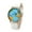 White, variant on Travel By Plane Map Women Dress Watch Denim Fabric Band Wrist Watch