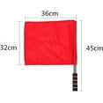 thumbnail image 2 of GANAZONO 4pcs Referee Flag Volleyball Line Judge Flags Stainless Steel Sponge Handle Track and Field Sports Training Flag for Volleyball Referee Equipment 45x36cm, 2 of 9