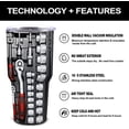 thumbnail image 4 of Mechanic Gifts for Men,Gifts for Dad,Cool Unique Gifts for Husband, Dad, Son,Mechanic Toolbox Tumbler Cup Insulated Travel Coffee Tumbler with Lid, 4 of 6