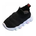 thumbnail image 1 of Children's LED Light Socks Shoes Flying Shuttle Woven Breathable Lightweight Sole TOPWONER One-Step Casual Shoes, 1 of 6