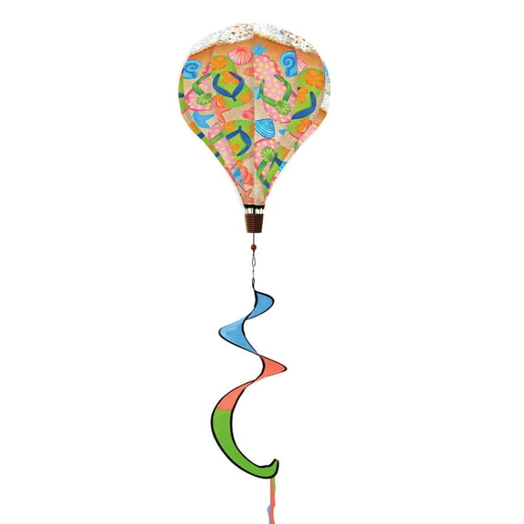 Briarwood Lane Summer Hot Air Balloon Spinner Wind Twister 54x12 Flip Flops Deluxe For Summer Balloon