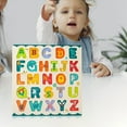 thumbnail image 3 of Board puzzle playing Montessori Enseñanza Enseñanza Ayudas Actividad Partido Partido Juguetes Tempranos Aprendizaje para Y Niñas Letras mayúsculas Baoblaze Rompecabezas del alfabeto inglés, 3 of 8