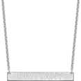 thumbnail image 2 of Sterling Silver Ss/Rhod-Pltd Large Polished Capitalized Arial Rounded Bar Necklace Made In United States xna645ss, 2 of 5