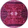 thumbnail image 1 of Ahgly Company Indoor Round Persian Pink Traditional Area Rugs, 6' Round, 1 of 4