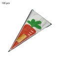 thumbnail image 1 of 100 pcs Easter Decoration Cute DIY Snack Baking Supplies Candy Bag Biscuit Bag Carrot Gift Bag, 1 of 6