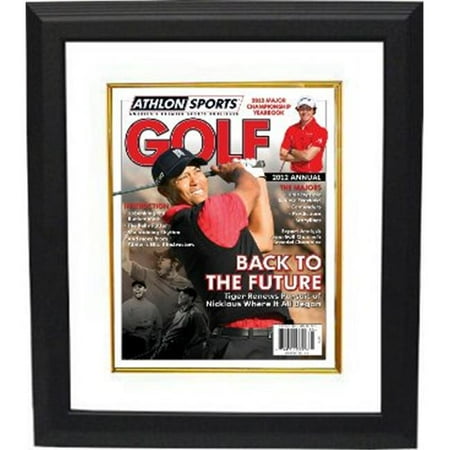 Pga Tiger Woods Framed Photo RDB Holdings & Consulting CTBL-BWGLF12 Tiger Woods UnSigned 2012 Athlon Sports PGA Golf Magazine Cover Custom Framed ()