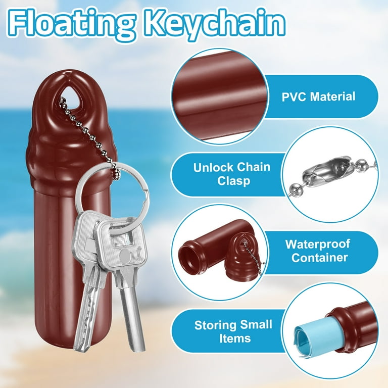 Floating Key Ring Holder For Boats - Waterproof Storage Compartment To Keep Keys Safe