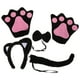 thumbnail image 2 of 1 juego de adorables y lindas diademas con orejas de gato, kit de disfraz de gato de peluche ultrasuave para Halloween, accesorios de disfraz de gato, disfraz de animal para cosplay, 2 of 8