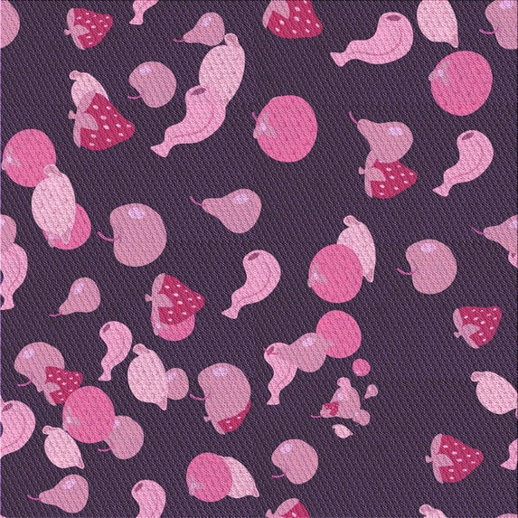 Ahgly Company Indoor Square Patterned Orchid Purple Area Rugs, 7' Square