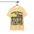 thumbnail image 6 of Stupid People Unisex Heavy Cotton Tee, 6 of 12
