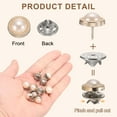 thumbnail image 3 of 10 Conjuntos de Botones de Cristal Sin Costura de 11.5 mm, Pines Desmontables de Broche de Cristal para Ropa, Camisa, Abrigo (Transparente), 3 of 7