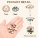 thumbnail image 3 of 10 Conjuntos de Botones de Cristal Sin Costura de 11.5 mm, Pines Desmontables de Broche de Cristal para Ropa, Camisa, Abrigo (Transparente), 3 of 7