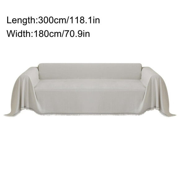 Serviette de Canapé à Chevrons Quatre Saisons, Douce pour la Peau, Lavable à la Machine, Protège-Canapé Élégant pour Canapé, Salon, Chambre, Chaises, Déco Maison Douce et Durable pour un Confort Toute l'Année