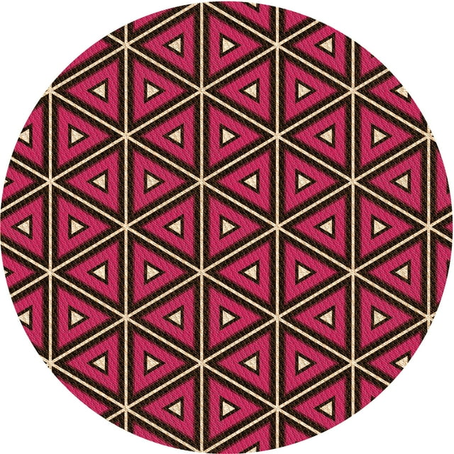 Ahgly Company Tapis d'Intérieur Lavable en Machine Carré Transitionnel Marron Sienne, 3 Pieds Carré