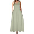 thumbnail image 1 of Vestido de tirantes de camisola sólida de manga corta con estilo de verano para mujer OAVQHLG3B Store lin121212, 1 of 4
