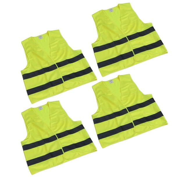 Hi Vis Yellow Safety Vest - Reflective Work Vests