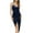 Navy, variant on Sngxgn Women Full Slip Under Dresses Sleeveless Adjustable Spaghetti Strap Dress(Navy,XL)