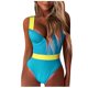 thumbnail image 1 of Gibobby Traje de baño completo mujer Traje de baño push-up con escote en V Bikini para mujer Traje de baño profundo Conjunto de tankinis(Verde,G), 1 of 5