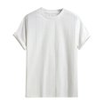 thumbnail image 3 of Men Summer Tops Polyester Spandex Long Sleeve Shirts Tight Long Sleeve Shirts Tunic Top Mens Spandex Workout Top Compression M Shirt Tops Men Neck Fitted Layering White L, 3 of 8