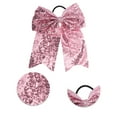 thumbnail image 3 of Unique Bargains 1 Pc Elegant Sequins Bow Hair Ties for Home Pink, 3 of 5