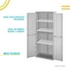 thumbnail image 4 of Armario Plastico Closet Bodega Contenedor Exterior Interior gris 6.49 pulg Pido Todo AG01BK, 4 of 7