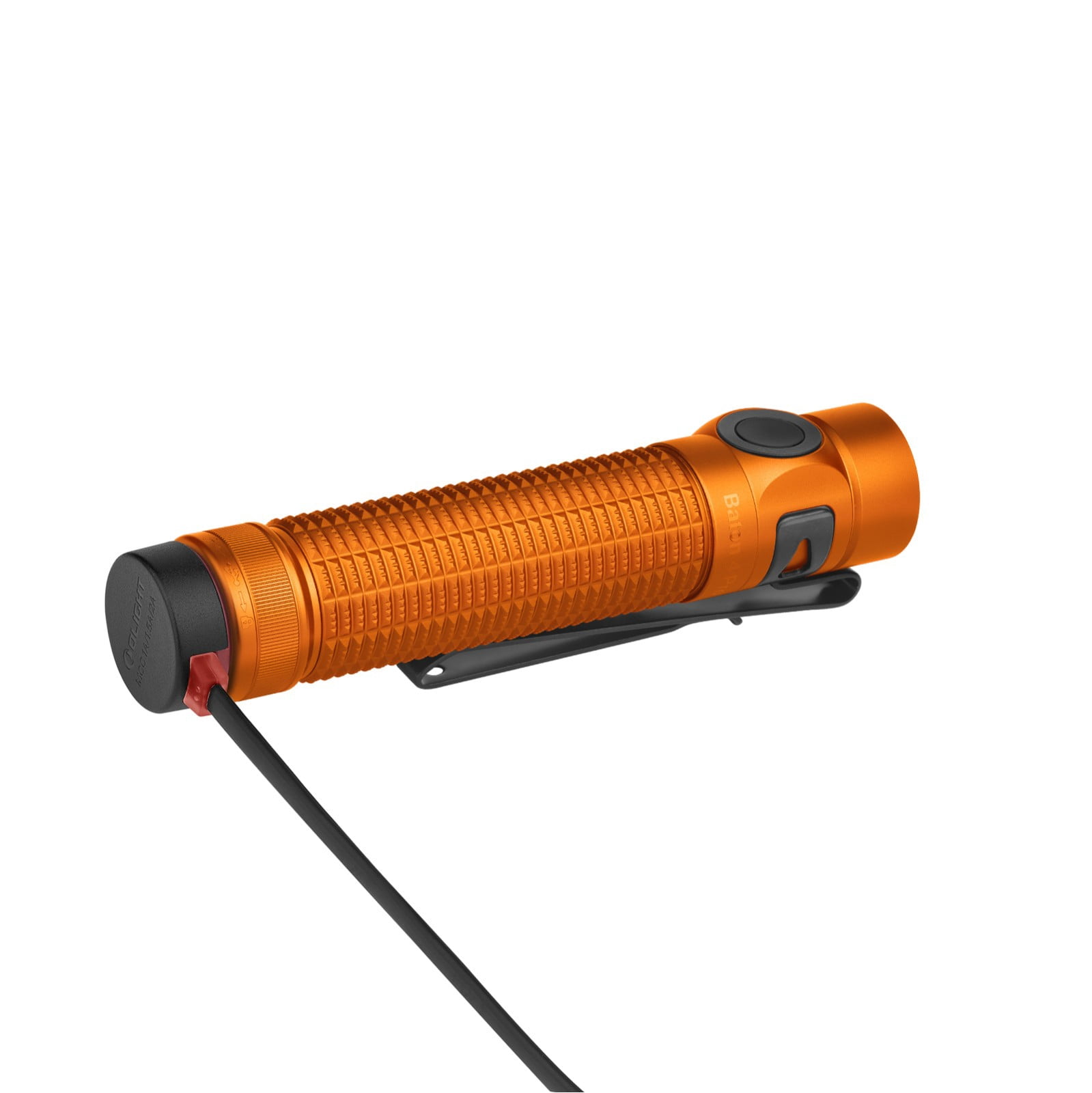 Olight Baton 4 Pro Dual Switch Compact Flashlight, 1600 Lumens, 200 Meters (Orange CW)
