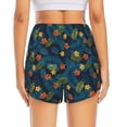 thumbnail image 2 of Lsque Hawaiian Style Printed Women's Running Shorts with Liner Pockets,Elastic Quick Dry Workout Athletic Gym Yoga Shorts,Womens High Waist Shorts-Large, 2 of 9