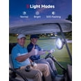 thumbnail image 4 of Ventilador magnético para carrito de golf KEMIMOTO de 20 cm con 3 modos de luz y 6 velocidades, 4 of 7