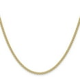 thumbnail image 3 of Auriga 14K Yellow Gold 2.2 mm Lightweight Flat Bismark Chain Necklace for Women 20", 3 of 7