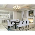 thumbnail image 4 of East West Furniture Dining Room Set Black, LGBA9-BLK-05, 4 of 4