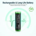 thumbnail image 5 of HiQuick 16 Pack AA Rechargeable Batteries 2800mAh 1.2V Ni-Mh Battery, 5 of 12
