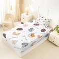 thumbnail image 4 of Homewish Dog Twin Sheets,Luck Good Sweet Day My Cute Puppies Print Bedding,White,3pcs,1 Fitted Sheet and 1 Pillowcase, 4 of 6
