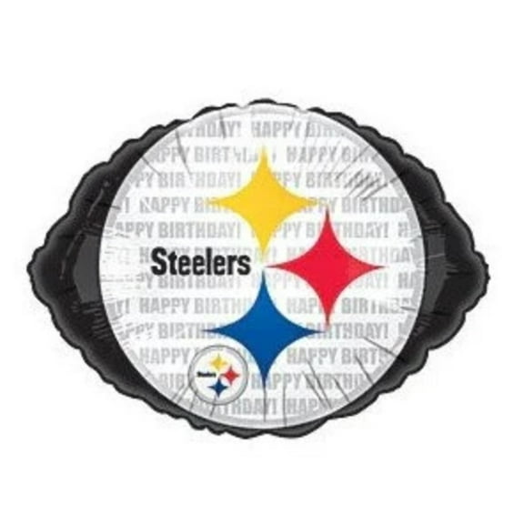 18" PITTSBURGH STEELERS Football Balloon  Party Supplies Decorations Foil Mylar Balloon