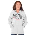 thumbnail image 5 of Meow Forever Cat Lover Sassy Stripes Zip Hoodie Sweatshirt Women Brisco Brands S, 5 of 5