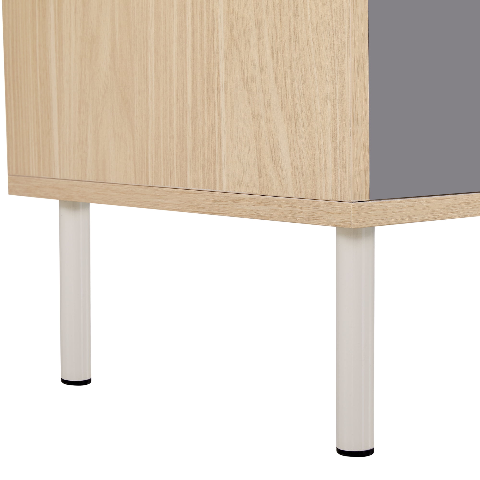 Euroco Modern Cat Bookcase & Cat Tree Shelves with Storage