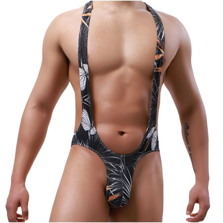 

BELLZELY Lingerie for Women Plus Size Clearance Men Casual Fashion Print Cute Underwear Body Sculpting Butt Lift Jumpsuit